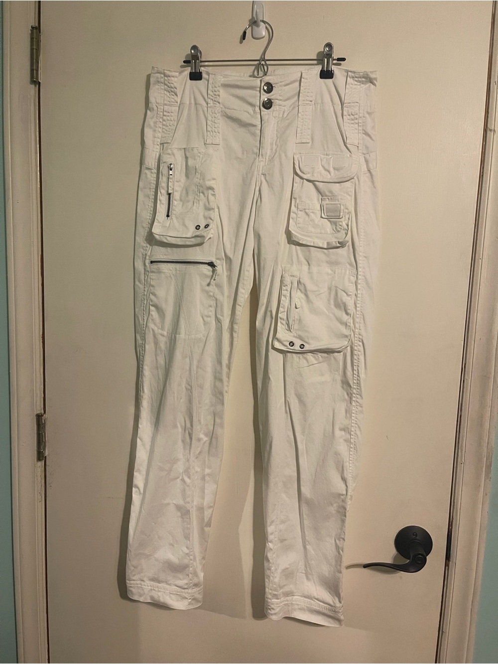 Pete & Greta by Johnny Was Marika White Cargo Pants